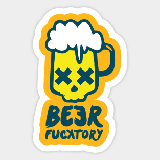 Beer fucktory color Sticker